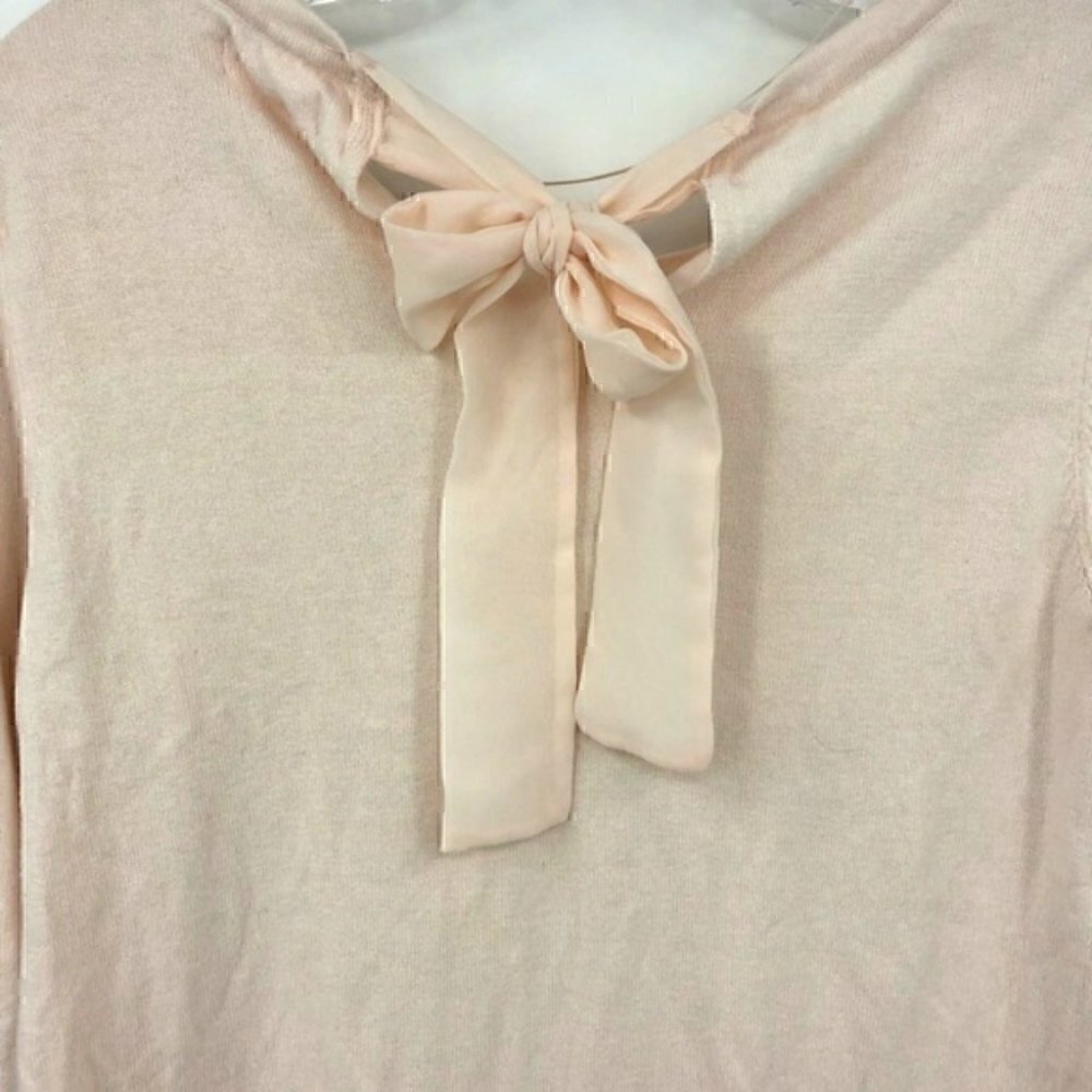 Women’s Small “hi beautiful” Trendy Cute Graphic Sweater Blush Cotton Blend - Picture 8 of 8